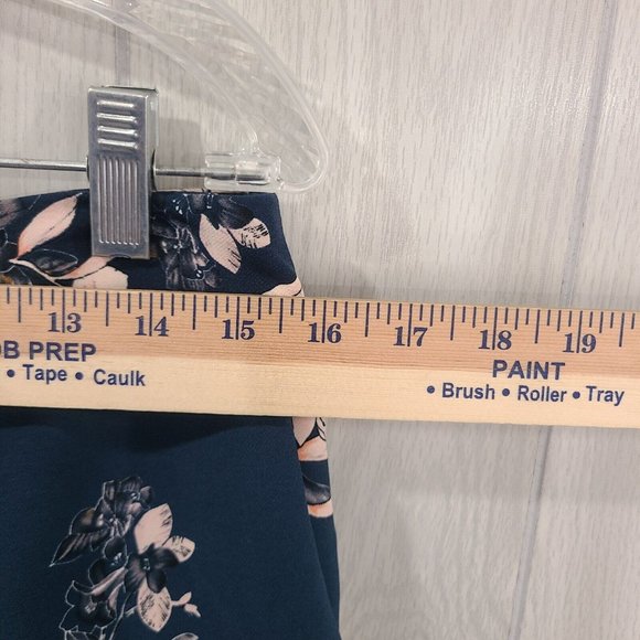 Cynthia Rowley Floral Pants Blue Style D2604 pull on - Picture 8 of 10